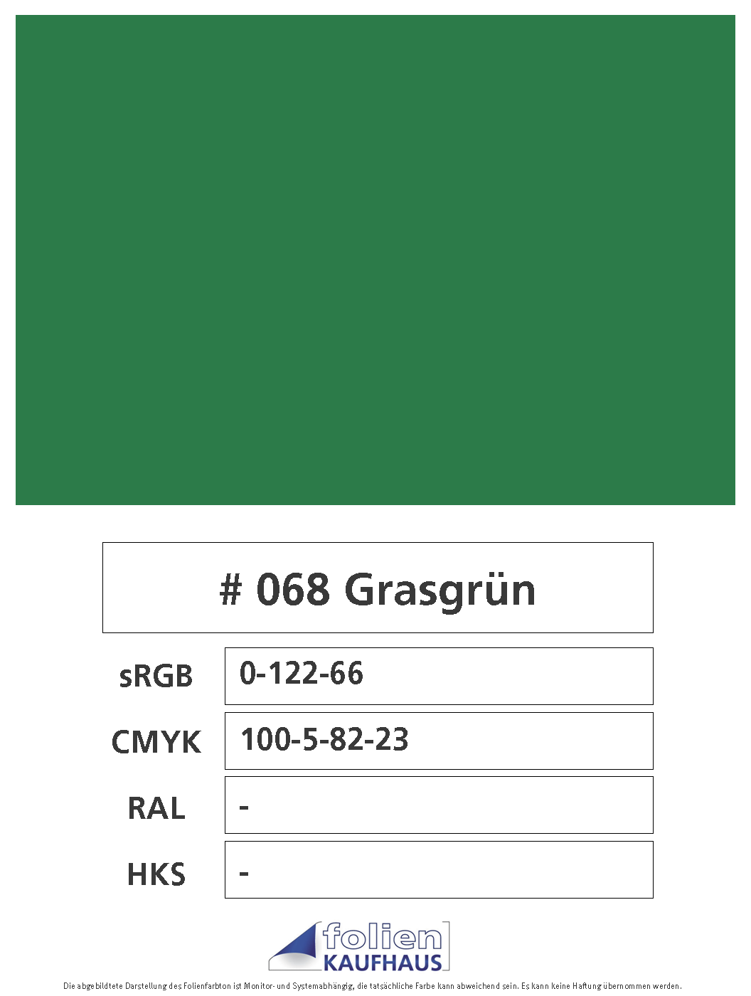 Oracal 751 - 068 Grasgrün