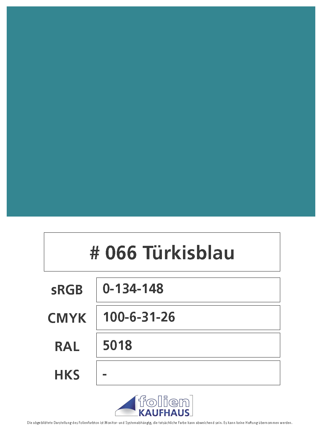 Oracal 751 - 066 Türkisblau
