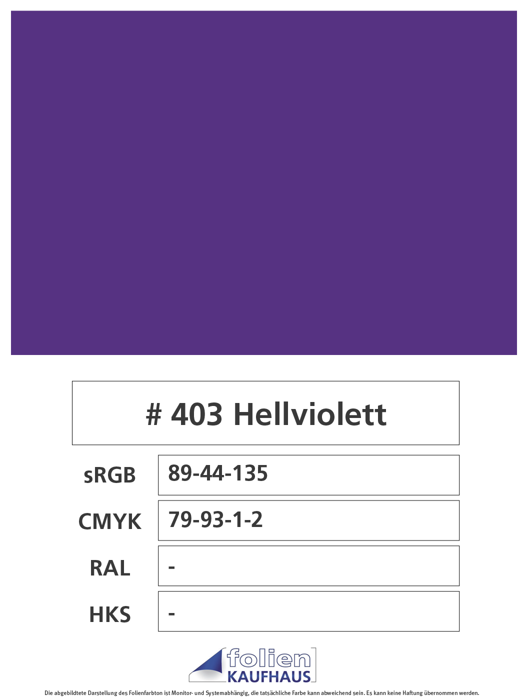 Oracal 751 - 403 Hellviolett