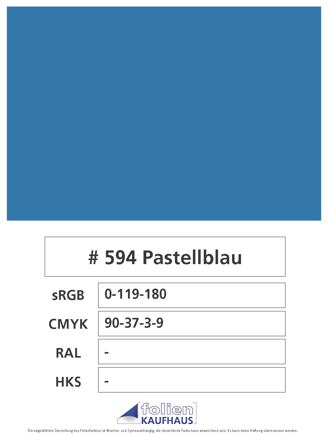 Oracal 751 - 594 Pastellblau