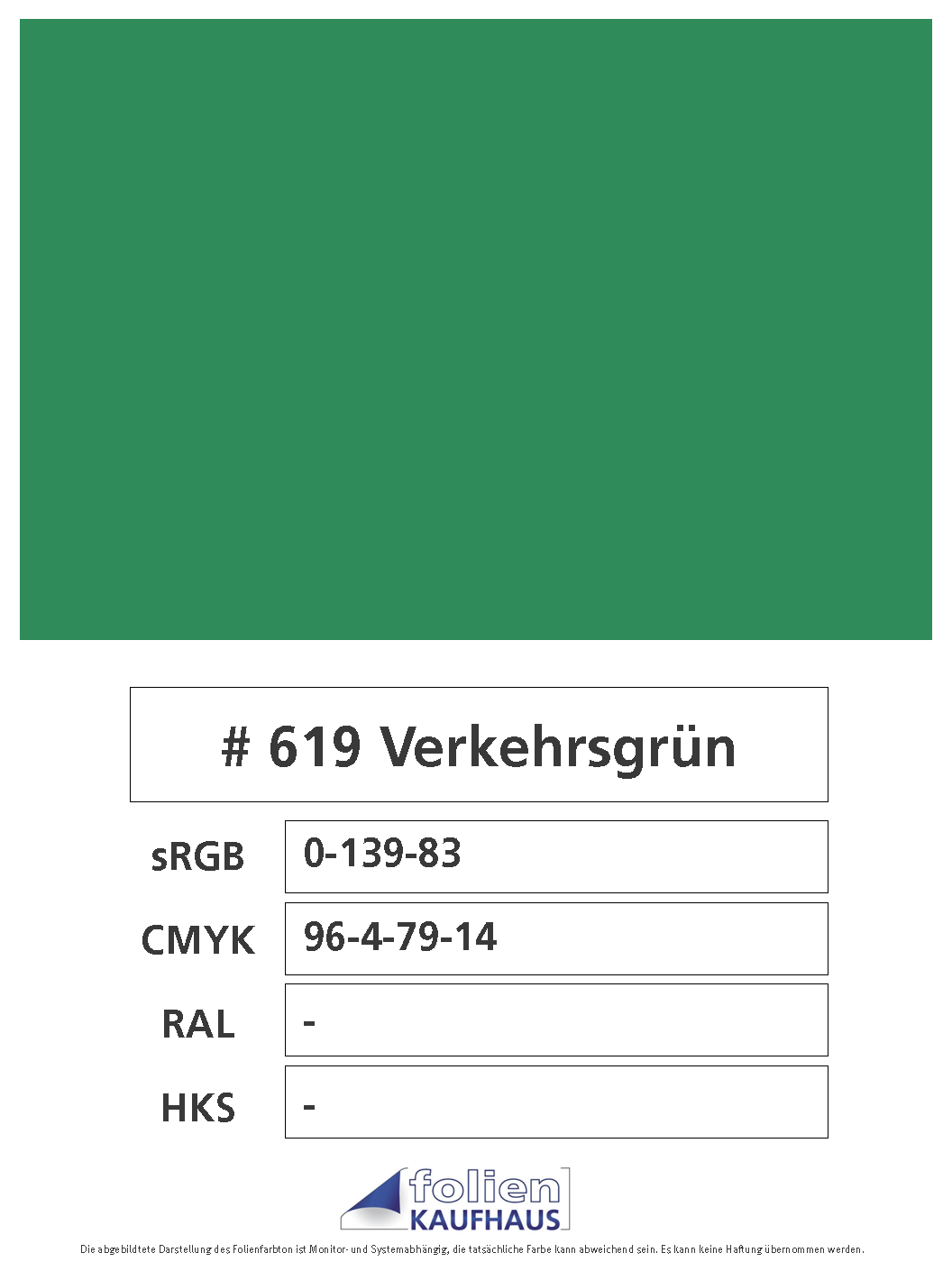 Oracal 751 - 619 Verkehrsgrün