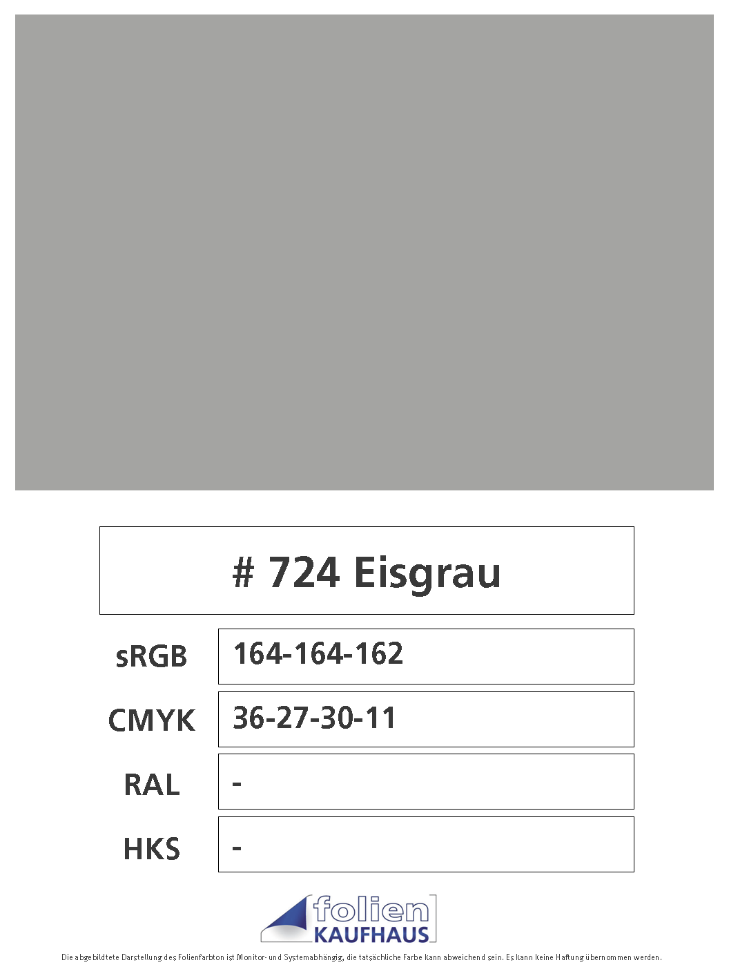 Oracal 751 - 724 Eisgrau