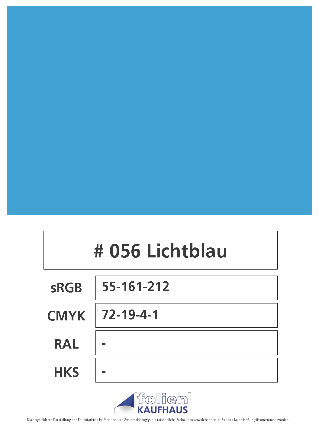 Oracal 751 - 056 Lichtblau