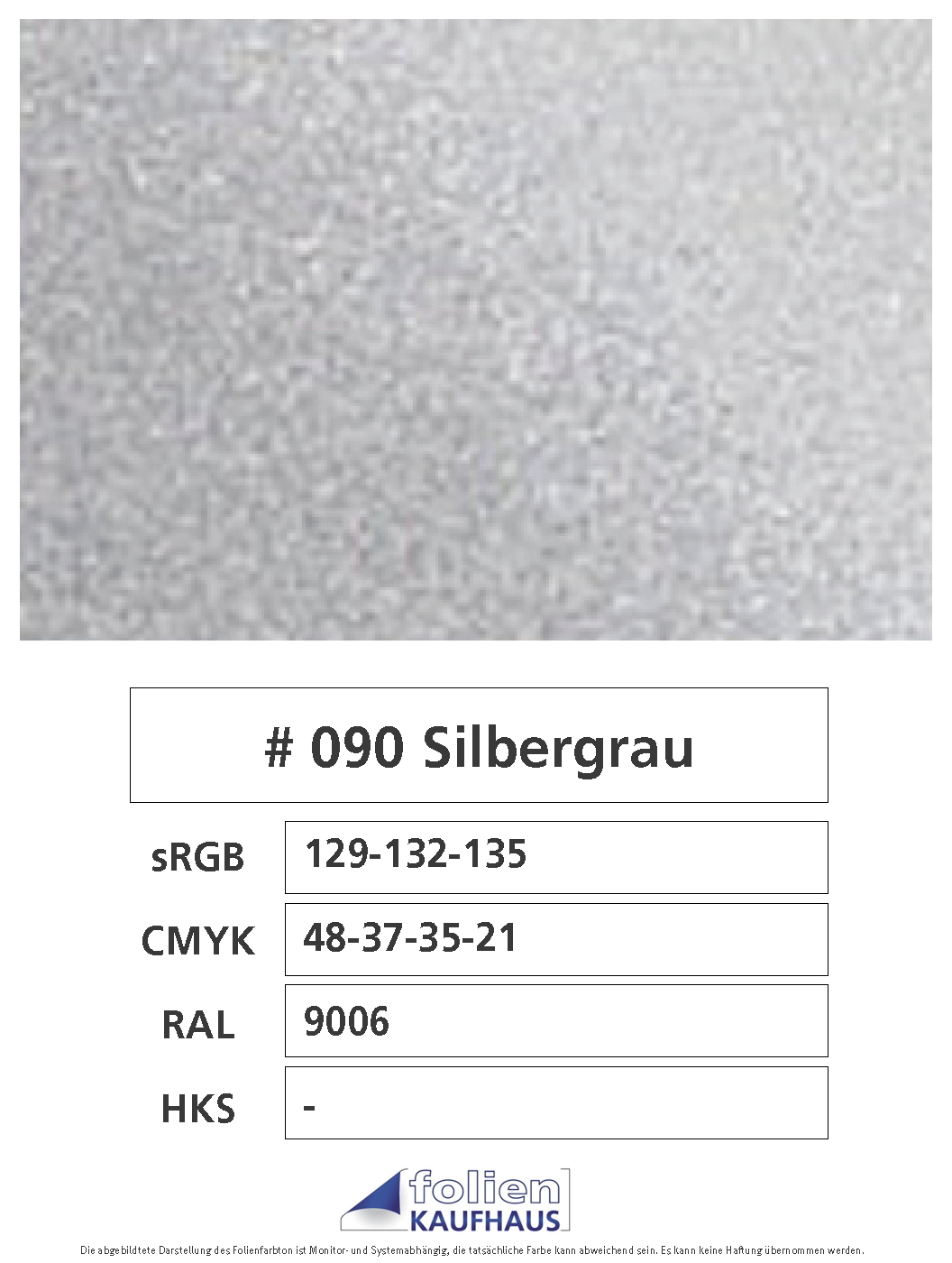 Oracal 751 - 090 Silbergrau