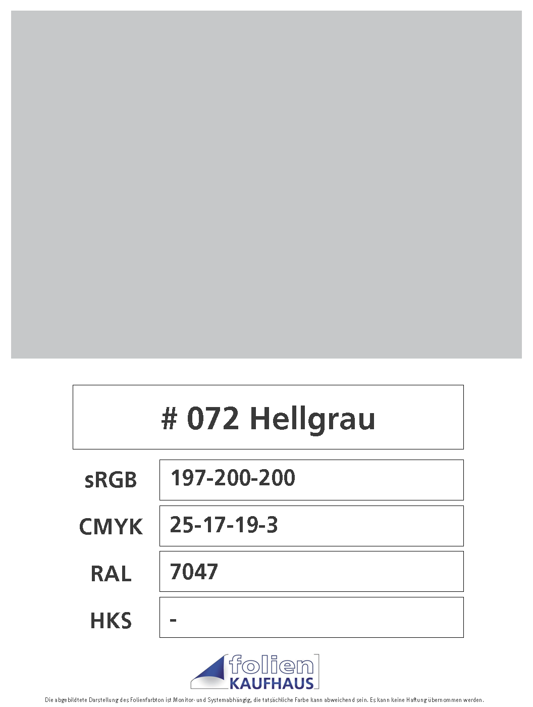 Oracal 751 - 072 Hellrau