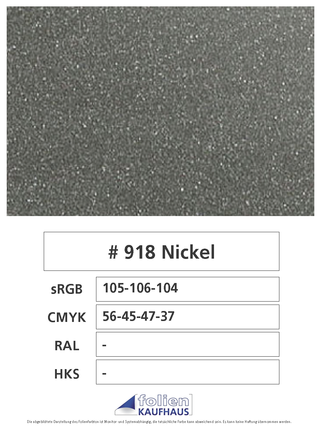 Oracal 751 - 918 Nickel