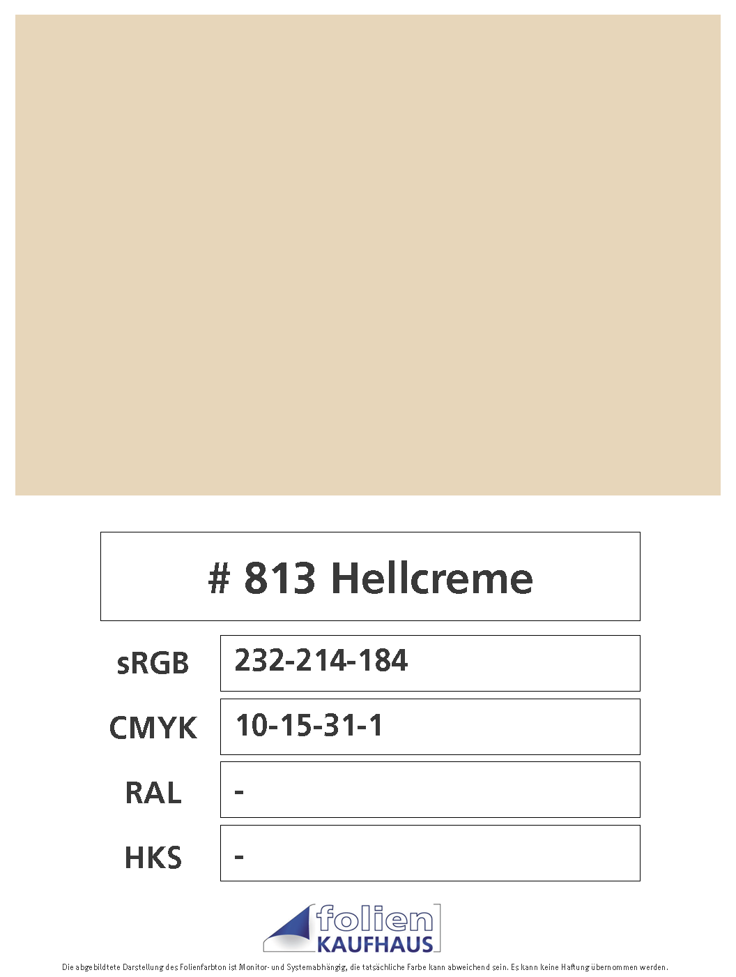 Oracal 751 - 813 Hellcreme